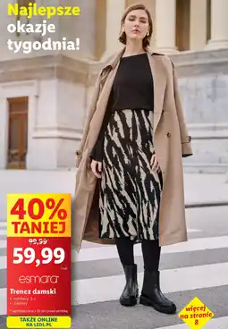 Lidl Esmara trencz damski oferta