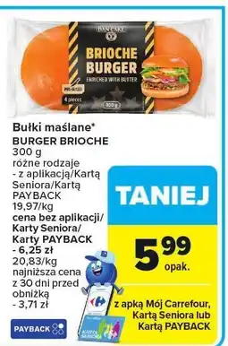 Carrefour Market Bułki maślane Burger Brioche Carrefour Market oferta
