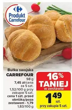 Carrefour Market Bułka swojska Carrefour oferta