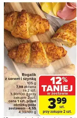 Carrefour Market Rogalik z serem i szynką Carrefour Market oferta