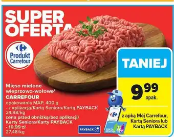 Carrefour Market Mięso mielone wieprzowo-wołowe Carrefour oferta