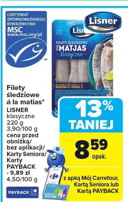 Carrefour Filety śledziowe a la matias Lisner oferta