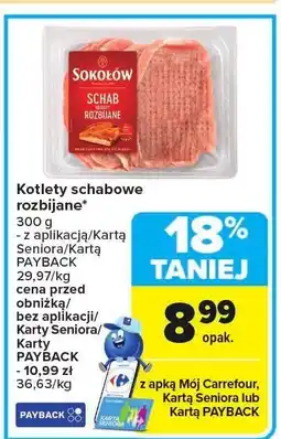 Carrefour Market Kotlety schabowe rozbijane Sokołów oferta