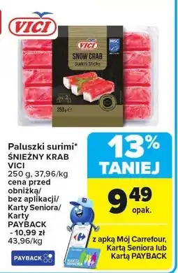 Carrefour Paluszki surimi Vici oferta