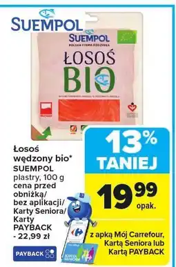 Carrefour Market Łosoś wędzony bio Suempol oferta