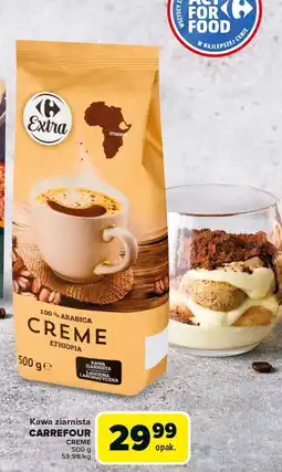 Carrefour Market Kawa ziarnista Carrefour Creme Ethiopia Arabica oferta
