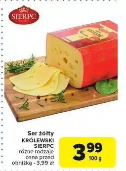 Carrefour Ser żółty KRÓLEWSKI SIERPC oferta