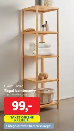 Lidl LIVARNO home Regał bambusowy oferta
