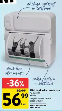 Intermarche Mini drukarka termiczna AZ-P2108X oferta