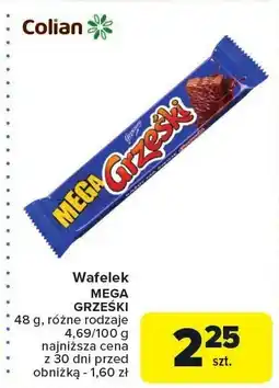Carrefour Wafelek MEGA GRZĘSKI Colian oferta
