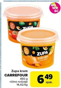 Carrefour Market Zupa krem Carrefour różne rodzaje oferta