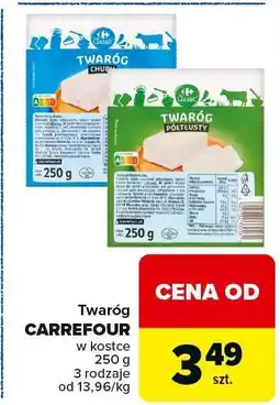 Carrefour Market Twaróg Carrefour 3 rodzaje oferta
