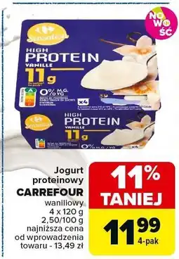 Carrefour Market Jogurt proteinowy waniliowy Carrefour oferta