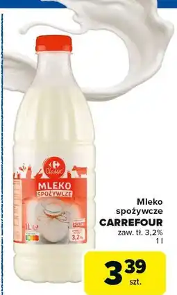Carrefour Market Mleko spożywcze Carrefour 3,2% oferta