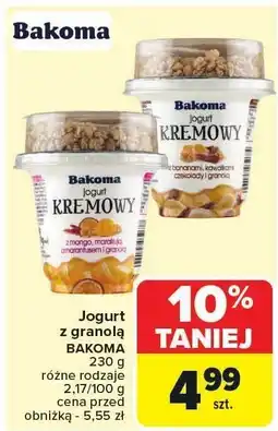 Carrefour Jogurt z granolą Bakoma oferta