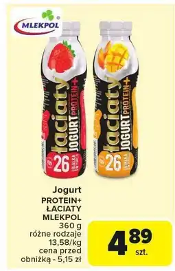 Carrefour Jogurt protein+laciaty Mlekpol oferta