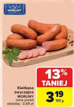 Carrefour Kiełbasa zwyczajna Morliny oferta