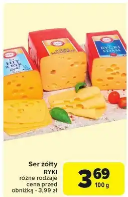 Carrefour Ser żółty Ryki różne rodzaje oferta
