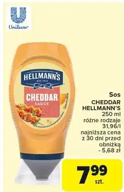 Carrefour Sos Hellmann's Cheddar oferta