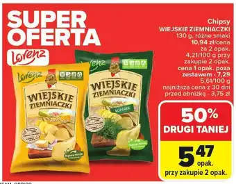 Carrefour Chipsy Wiejskie Ziemniaczki Lorenz oferta