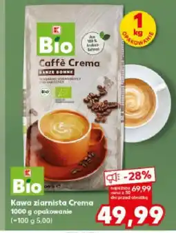 Kaufland Kawa Bio ziarnista Crema K-Bio oferta