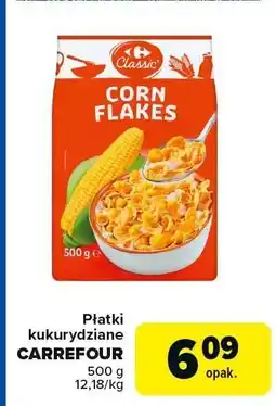 Carrefour Płatki kukurydziane Carrefour Corn Flakes oferta