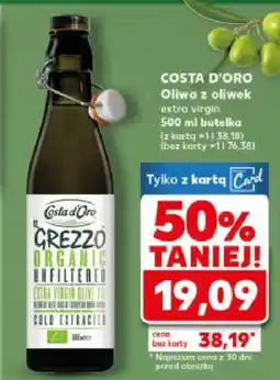 Kaufland Oliwa Bio z oliwek extra virgin Costa d'Oro oferta