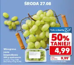 Kaufland Winogrona jasne bezpestkowe Kaufland oferta