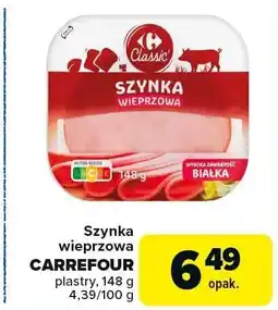 Carrefour Szynka wieprzowa Carrefour oferta