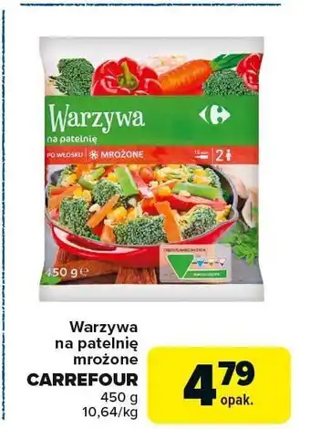 Carrefour Warzywa na patelnię mrożone Carrefour oferta