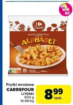Carrefour Frytki mrożone Carrefour Literki oferta