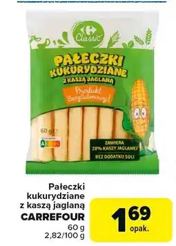 Carrefour Paleczki kukurydziane z kaszą jaglaną Carrefour oferta