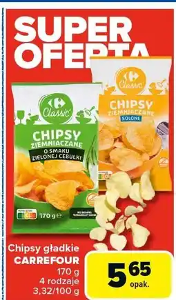 Carrefour Chipsy gładkie Carrefour oferta