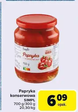 Carrefour Papryka konserwowa Simply oferta