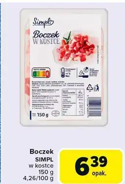 Carrefour Boczek Simply w kostce oferta