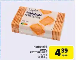 Carrefour Herbatniki Petit Beurre Simply oferta
