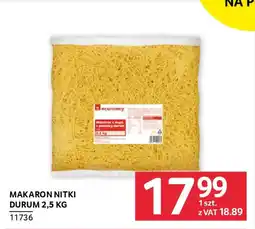 Selgros Makaron nitki durum oferta