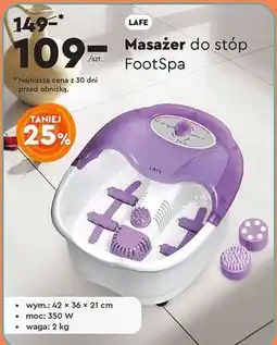 Biedronka Masażer stóp mfs 002 biało-fioletowy Lafe oferta