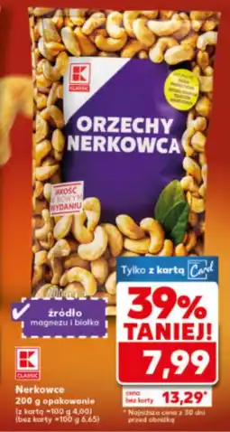Kaufland Orzechy nerkowca oferta
