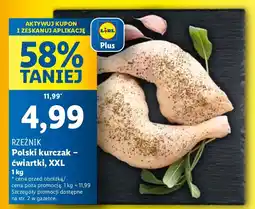 Lidl Kurczak Polski - ćwiartki, XXL Rzeźnik oferta