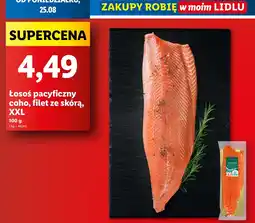 Lidl Łosoś pacyficzny coho, filet ze skórą, XXL Lidl oferta