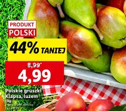 Lidl Gruszki Klapsa polskie Lidl oferta