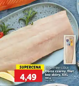 Lidl Dorsz czarny filet bez skóry XXL Targ Rybny Lidla oferta