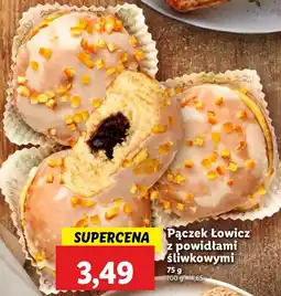 Lidl Pączek Łowicz z powidłami śliwkowymi Piekarnia Lidla oferta