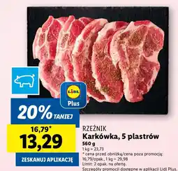 Lidl Mięso Karkówka, 5 plastrów Lidl oferta