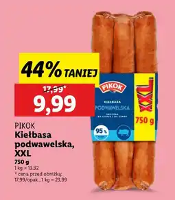 Lidl Kiełbasa podwawelska XXL PIKOK oferta