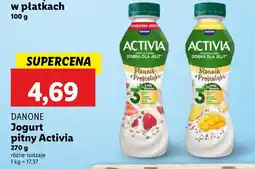 Lidl Jogurt pitny Activia DANONE oferta