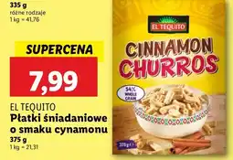 Lidl Płatki śniadaniowe o smaku cynamonu EL TEQUITO oferta