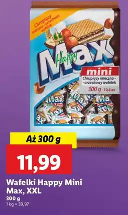Lidl Wafelki Happy Mini Max XXL oferta