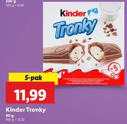 Lidl Wafelek Kinder Tronky oferta
